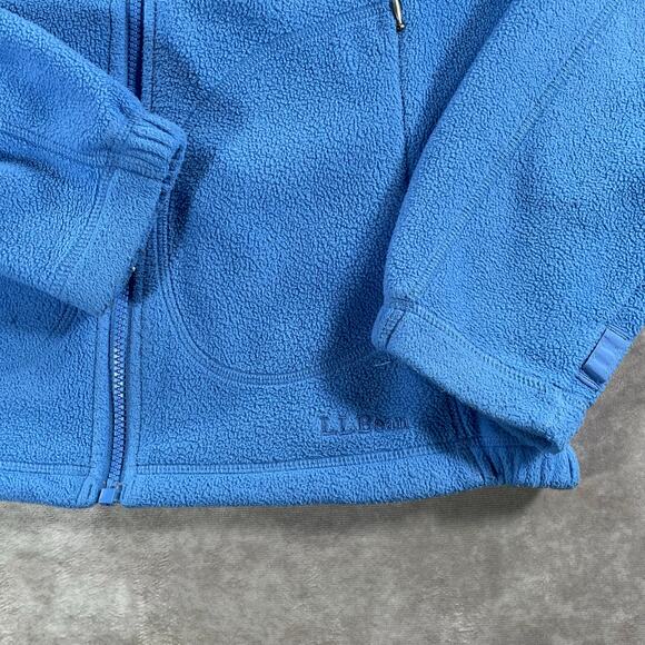 Vintage L.L. Bean Embroidered Logo Blue Soft Cozy Full Zip Sweater - Picture 5 of 6